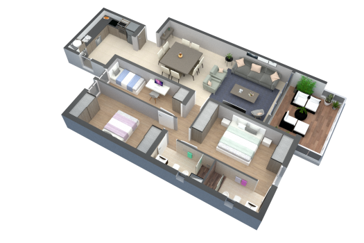 Dpto. Premium 3 dorm. 2 baños Full amoblado