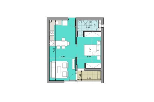 Consorcio San Pablo – 1 dorm 1 baño