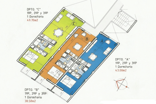 Trinidad, Dpto. 1 dorm. con A/A