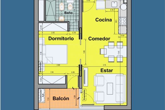 Ccio. M. Auxiliadora, 1 dorm. A/A, cochera