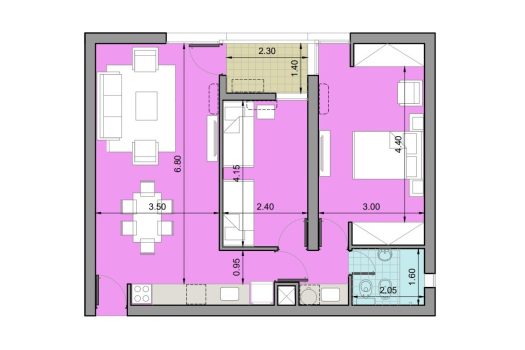 Consorcio San Pablo – 2 dorm. 1 baño