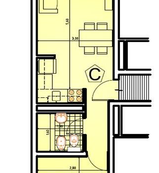 Excelente ubicación, dpto.1 dorm. y cochera