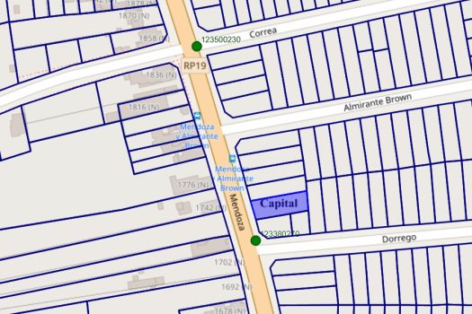 Lote en venta, 436 m2 sobre Mendoza