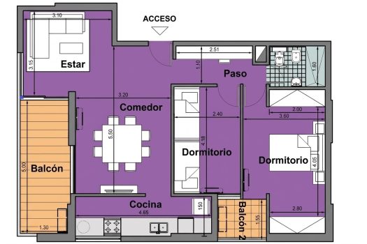 Dpto. De Categoría 2 Dorm. Y Amenities
